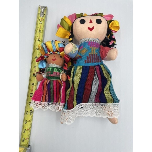 Handmade 12" Mexican Rag Doll - Lele Doll - Maria Doll - Muñeca Maria Mexicana - Picture 5 of 5